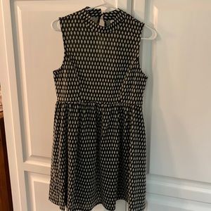 Medium, black and white sleeveless dress by exhilaration